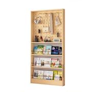 Ukkajovlex Strong Floor Bookshelf Easy to Install Book Shelf Holder 40-120cm Wide Bookcase Decor 6 Feet High Bookshelves for Bedroom Multifunctional Wall Thin Bookshelf Open Display Shelves(35in)