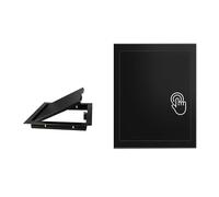 Ukkajovlex Trappe De Visite 15x15cm~60x60cm,Trappe D'accès Au Sol À Ouverture par Pression,Cache Tuyau，Porte De Grenier pour Plomberie, Porte De Service pour Trappe D'inspection(Black,20x35cm/8 x14)