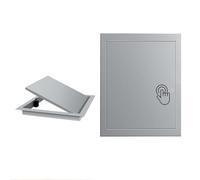 Ukkajovlex Trappe De Visite 15x15cm~60x60cm,Trappe D'accès Au Sol À Ouverture par Pression,Cache Tuyau，Porte De Grenier pour Plomberie, Porte De Service pour Trappe D'inspection(Grey,50x55cm/20 x22)