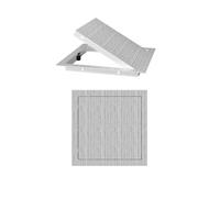 Ukkajovlex Trappe De Visite 300x300mm Cache Compteur Electrique,Onze Couleurs, Alliage D'aluminium Cache Compteur Electrique Mural 400x600 500x400 550x600mm Cache Boite Electrique(Grey,15x40cm/6 x16)