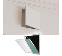 Ukkajovlex Trappe De Visite Placo Panneau D'accès Encastré pour Plaque De Plâtre - Cadre en Aluminium 650x700mm 800x800mm, Porte À Ouverture par Pression pour Mur/Plafond(800x800mm)