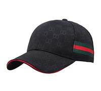UKKD Casquette de Baseball Mode Casquette De Baseball De Tendance Casual Chapeaux De Coton Pur pour Les Hommes Et Les Femmes en Quatre Couleurs Taille Réglable Un Adulte,Noir,Ajustable