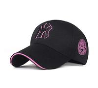 UKKD Casquette Homme Mes Trois Dimensions Broderie Dad Hommes Femmes D'Été Chapeaux Visière Casquettes Os Réglable Gorras,Rose Noir