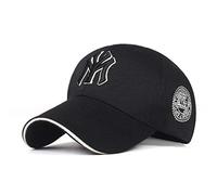 UKKD Casquette Homme Mes Trois Dimensions Broderie Dad Hommes Femmes D'Été Chapeaux Visière Casquettes Os Réglable Gorras,Noir Et Blanc