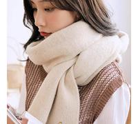 UKKD écharpe Femmes Hiver Épaissir Foulard Chaud Foulard Doux Cachre-Cachemire Foulards Pashmina Châles Enveloppements Écharpe Longue en Laine Tricotée