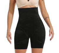 UKKO Culotte Gainante Femme Ventre Plat Pantalon De Façonnage Au Corps d'ajustement Serré pour Femmes Coupes De Taille Abdominale-Black,M
