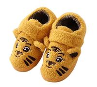 UKKO Pantoufles Maison Pantoufle Chaussures Chambre Coton Tissu Chaussures Garçons Hiver Chaudes Chaussons Hiver Pantoufles Enfants Mignon Motif Tigre Chaussure