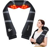 UKL HEALTHCARE - Masseur de cou avec chaleur, massage du dos et du cou pour soulager la douleur, coussin de massage shiatsu, masseur de cou et d'épaules, cadeaux pour hommes, femmes, mamans et