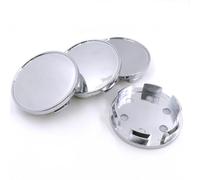 Uklal 4 Pièces Voiture Capuchons Moyeu Couvercle Centre, pour OD 53 mm, ID 48 mm Anti Poussière Étanche Auto Décoration Pneus,B/Silver