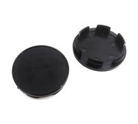 Uklal 4 Pièces Voiture Capuchons Moyeu Couvercle Centre, pour OD 53 mm, ID 48 mm Anti Poussière Étanche Auto Décoration Pneus,A/Black
