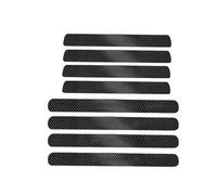 Uklal 8PCS Auto Fibre Carbone Protection Seuil Porte Autocollant, pour Toy-OTA RAV4 XA50 2019 2020 2021 2022 2023 2024 RAV 4 Voiture Plinthes Sticker DéCoration Accessoires