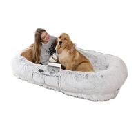 UKLULUAMZ Lit orthopédique géant pour chien - Lit pour chiens humains et animaux de compagnie - Lit humain pour adultes et amis à fourrure - Lit chaud et confortable pour chien de taille humaine