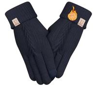 UKNOWISA Gants d'hiver Thermiques, Poignets élastiques épais avec Doublure en Polaire pour écran Tactile tricotés Chauds et Doux pour la Course à Pied, la Promenade du Chien, pour Homme et Femme