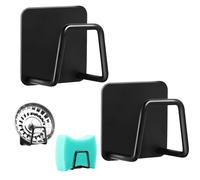 UKOFEW 2 Pièces Porte Eponge Evier Cuisine, Porte Eponge Evier Auto Adhesif, 304 INOX, Support Eponge INOX, Support Eponge Evier Cuisine pour Le Rangement de Cuisine et Salle de Bain