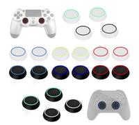 UKOFEW 20 Pièces Poignées Pouce Silicone,Joysticks de Remplacement en Silicone,Capuchon Joystick,Capuchons pour Poignées pour Manette Xbox One Series X/S, PS5 (10 Couleurs)