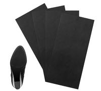 UKOFEW 4 Pièces Patin Antiderapant Chaussure,25x10cm Protections pour Semelles de Chaussures,Patin Anti Bruit Chaussures Talon,Semelles Auto-Adhésives Extérieure Chaussure(Noir)