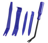 UKOFEW 5 Pièces Auto Outil de Demontage de Panneau, Outils pour Garnitures Panneau, Outil Demontage Garniture Voiture, PP, pour Autoradio, Accessoires, Tableau Bord Voiture (Bleu)