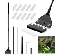 UKOFEW Algues Grattoir, Nettoyeur de Grattoir Algues, Nettoyeur D'algues D'aquarium, Algues Grattoir pour Aquarium, pour Nettoyage des Vitres et Aquariums (62 cm)