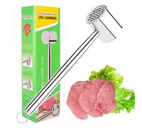 UKOFEW Attendrisseur de Viande en Acier Inoxydable，Marteau à Viande，Marteau à Steak pour Steak, Poulet, Porc, Lave-Vaisselle，Schnitzel, Boeuf，Outils de Cuisine，Maillet de Cuisine