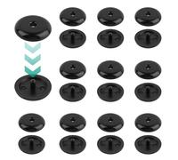 UKOFEW Boutons de Blocage,10 Paires Noir Bouton D'Arrêt de Ceinture de Sécurité,Universelle Boutons de Ceinture de Sécurité pour Tous Types de Voitures