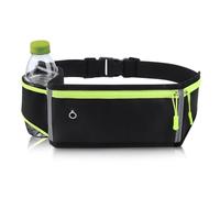 UKOFEW Ceinture de Course,Ceinture Running Ajustable,Sacs Bananes de Sport Etanche avec Bande Réfléchissante,pour Homme et Femme pour Jogging, Randonnée, Gym, Vélo(Noir)
