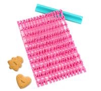UKOFEW Emporte Piece Alphabet et Chiffre,150 Pièces Tampons à Biscuits Avec Lettres,Emporte Piece Lettre Tampon Patisserie,Lettre Cookies Stamp pour Gateau, Biscuits, Fondant