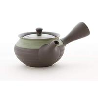 UKOU Théière japonaise Kyusu 360 ml avec passoire intégrée en acier inoxydable véritable tokoname