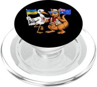 Ukraine Australie Racines Drapeau Ukrainien Fier Héritage PopSockets PopGrip pour MagSafe
