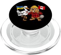 Ukraine Canada Racines Drapeau Ukrainien Fier Héritage PopSockets PopGrip pour MagSafe