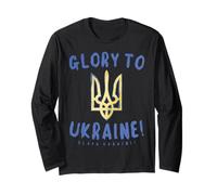 Ukraine Chemise Tryzub Glory to Ukraine Zelensky Slava Ukraini Manche Longue