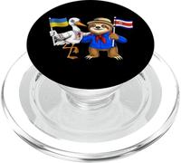 Ukraine Costa Rica Racines Drapeau Ukrainien Fier Héritage PopSockets PopGrip pour MagSafe