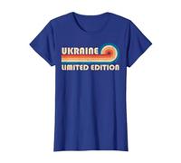 Ukraine Country Travel Vacation Souvenir T-Shirt, Femme, Bleu Royal, M