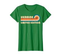 Ukraine Country Travel Vacation Souvenir T-Shirt, Femme, Vert Kelly, M