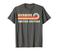 Ukraine Country Travel Vacation Souvenir T-Shirt, Homme, Asphalte, 4XL
