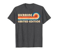 Ukraine Country Travel Vacation Souvenir T-Shirt, Homme, Chiné Foncé, S