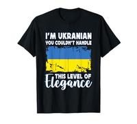 Ukraine Flag Proud Elegant Ukrainian Boyfriend Girlfriend T-Shirt
