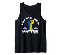 Ukraine Lives Matter Justice Peace Love Support Ukrainien Débardeur