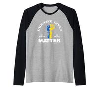 Ukraine Lives Matter Justice Peace Love Support Ukrainien Manche Raglan