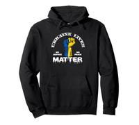 Ukraine Lives Matter Justice Peace Love Support Ukrainien Sweat à Capuche