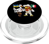 Ukraine Mexique Racines Drapeau Ukrainien Fier Héritage PopSockets PopGrip pour MagSafe