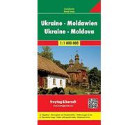 Ukraine - Moldavie, carte routière 1:1 million