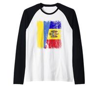 Ukraine Moldavie Demi-Drapeau Ukrainien Moldave Heritage Manche Raglan