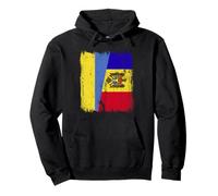 Ukraine Moldavie Demi-Drapeau Ukrainien Moldave Heritage Sweat à Capuche