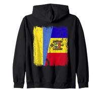 Ukraine Moldavie Demi-Drapeau Ukrainien Moldave Heritage Sweat à Capuche