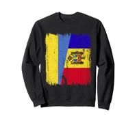 Ukraine Moldavie Demi-Drapeau Ukrainien Moldave Heritage Sweatshirt