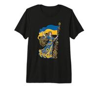 Ukraine Motherland Porte-Drapeau de la liberté Art Nouveau ukrainien T-Shirt Haut de Gamme