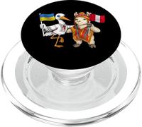 Ukraine Pérou Racines Drapeau Ukrainien Fier Péruvien PopSockets PopGrip pour MagSafe