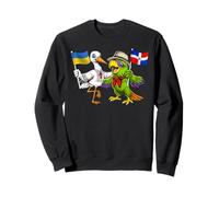 Ukraine République Dominicaine Racines Drapeau Ukrainien Sweatshirt