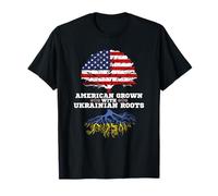 Ukraine Roots American Grown Ukrainian Roots Ukraina T-Shirt