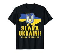 Ukraine Slava Ukraini Tryzub Gloire au drapeau ukrainien Zelensky T-Shirt